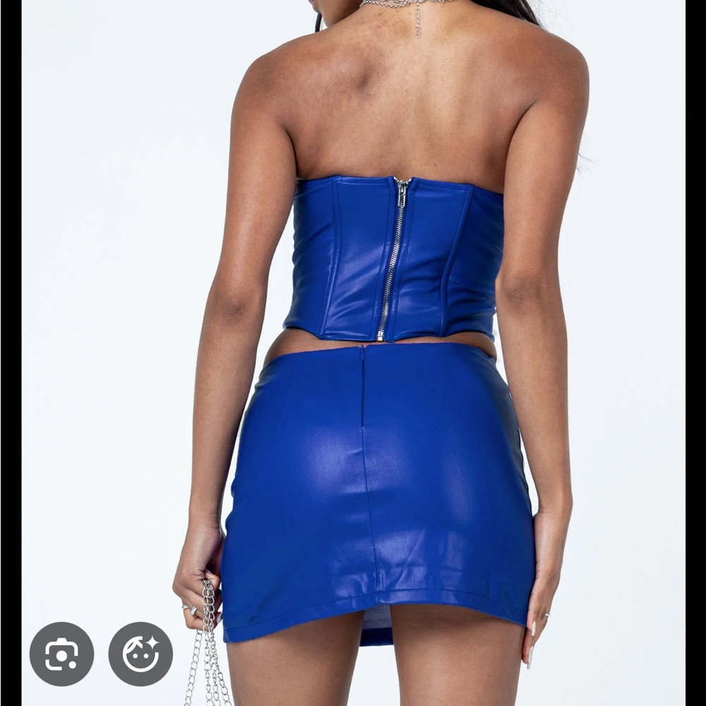 Peppermayo Cobalt Blue Strapless Set - Picture 3 of 6